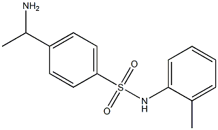 4-(1-aminoethyl)-N-(2-methylphenyl)benzene-1-sulfonamide Struktur