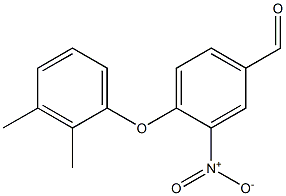 4-(2,3-dimethylphenoxy)-3-nitrobenzaldehyde Struktur