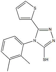 4-(2,3-dimethylphenyl)-5-(thiophen-2-yl)-4H-1,2,4-triazole-3-thiol Struktur