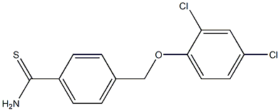 4-(2,4-dichlorophenoxymethyl)benzene-1-carbothioamide Struktur