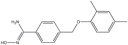 4-(2,4-dimethylphenoxymethyl)-N'-hydroxybenzene-1-carboximidamide Struktur