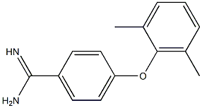 4-(2,6-dimethylphenoxy)benzene-1-carboximidamide Struktur