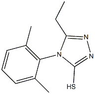 4-(2,6-dimethylphenyl)-5-ethyl-4H-1,2,4-triazole-3-thiol Struktur