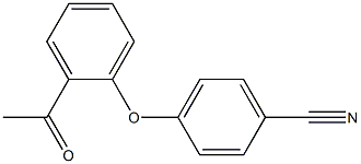 4-(2-acetylphenoxy)benzonitrile Struktur