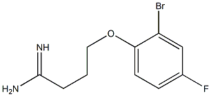 4-(2-bromo-4-fluorophenoxy)butanimidamide Struktur