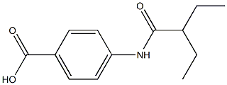 4-(2-ethylbutanamido)benzoic acid Struktur