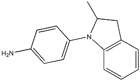 4-(2-methyl-2,3-dihydro-1H-indol-1-yl)aniline Struktur