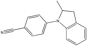 4-(2-methyl-2,3-dihydro-1H-indol-1-yl)benzonitrile Struktur