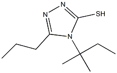 4-(2-methylbutan-2-yl)-5-propyl-4H-1,2,4-triazole-3-thiol Struktur