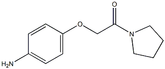 4-(2-oxo-2-pyrrolidin-1-ylethoxy)aniline Struktur