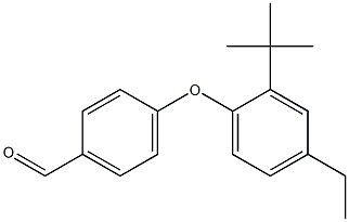 4-(2-tert-butyl-4-ethylphenoxy)benzaldehyde Struktur