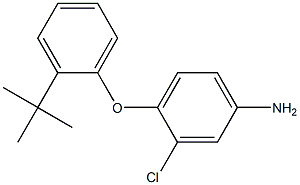 4-(2-tert-butylphenoxy)-3-chloroaniline Struktur