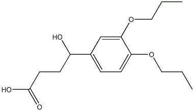 4-(3,4-dipropoxyphenyl)-4-hydroxybutanoic acid Struktur