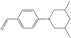 4-(3,5-dimethylpiperidin-1-yl)benzaldehyde Struktur