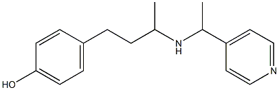 4-(3-{[1-(pyridin-4-yl)ethyl]amino}butyl)phenol Struktur