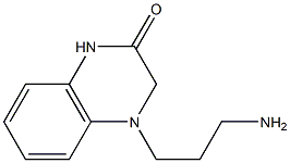 4-(3-aminopropyl)-1,2,3,4-tetrahydroquinoxalin-2-one Struktur