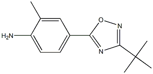 4-(3-tert-butyl-1,2,4-oxadiazol-5-yl)-2-methylaniline Struktur