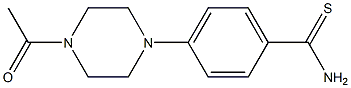 4-(4-acetylpiperazin-1-yl)benzene-1-carbothioamide Struktur