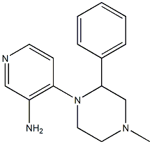 4-(4-methyl-2-phenylpiperazin-1-yl)pyridin-3-amine Struktur