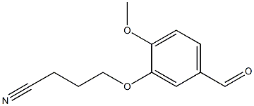 4-(5-formyl-2-methoxyphenoxy)butanenitrile Struktur