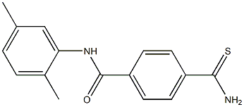 4-(aminocarbonothioyl)-N-(2,5-dimethylphenyl)benzamide Struktur