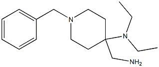 4-(aminomethyl)-1-benzyl-N,N-diethylpiperidin-4-amine Struktur