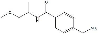 4-(aminomethyl)-N-(1-methoxypropan-2-yl)benzamide Struktur