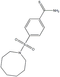 4-(azocane-1-sulfonyl)benzene-1-carbothioamide Struktur