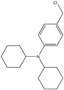 4-(chloromethyl)-N,N-dicyclohexylaniline Struktur