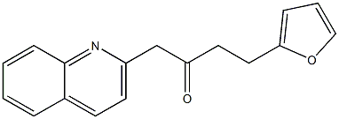 4-(furan-2-yl)-1-(quinolin-2-yl)butan-2-one Struktur