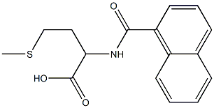 4-(methylsulfanyl)-2-(naphthalen-1-ylformamido)butanoic acid Struktur