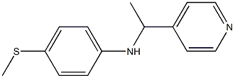 4-(methylsulfanyl)-N-[1-(pyridin-4-yl)ethyl]aniline Struktur