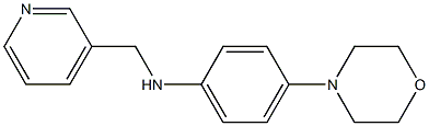 4-(morpholin-4-yl)-N-(pyridin-3-ylmethyl)aniline Struktur