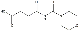 4-(morpholin-4-ylcarbonylamino)-4-oxobutanoic acid Struktur