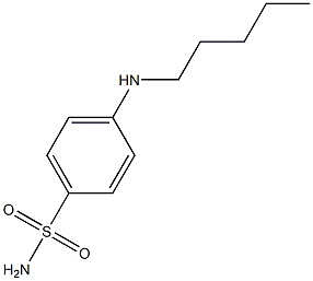 4-(pentylamino)benzene-1-sulfonamide Struktur