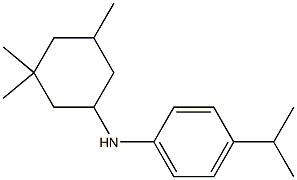 4-(propan-2-yl)-N-(3,3,5-trimethylcyclohexyl)aniline Struktur