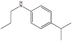 4-(propan-2-yl)-N-propylaniline Struktur