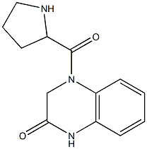 4-(pyrrolidin-2-ylcarbonyl)-1,2,3,4-tetrahydroquinoxalin-2-one Struktur