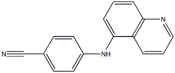 4-(quinolin-5-ylamino)benzonitrile Struktur