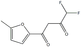 4,4-difluoro-1-(5-methylfuran-2-yl)butane-1,3-dione Struktur