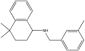 4,4-dimethyl-N-[(3-methylphenyl)methyl]-1,2,3,4-tetrahydronaphthalen-1-amine Struktur