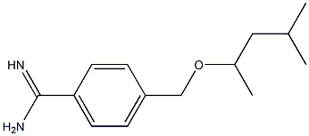 4-[(1,3-dimethylbutoxy)methyl]benzenecarboximidamide Struktur