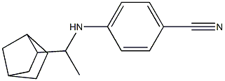 4-[(1-{bicyclo[2.2.1]heptan-2-yl}ethyl)amino]benzonitrile Struktur