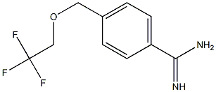 4-[(2,2,2-trifluoroethoxy)methyl]benzenecarboximidamide Struktur