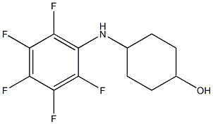 4-[(2,3,4,5,6-pentafluorophenyl)amino]cyclohexan-1-ol Struktur