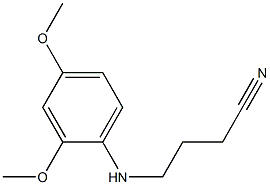 4-[(2,4-dimethoxyphenyl)amino]butanenitrile Struktur