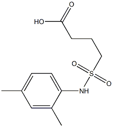 4-[(2,4-dimethylphenyl)sulfamoyl]butanoic acid Struktur