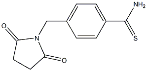 4-[(2,5-dioxopyrrolidin-1-yl)methyl]benzenecarbothioamide Struktur