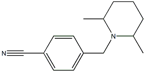 4-[(2,6-dimethylpiperidin-1-yl)methyl]benzonitrile Struktur