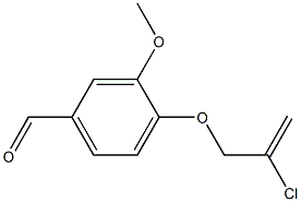 4-[(2-chloroprop-2-enyl)oxy]-3-methoxybenzaldehyde Struktur